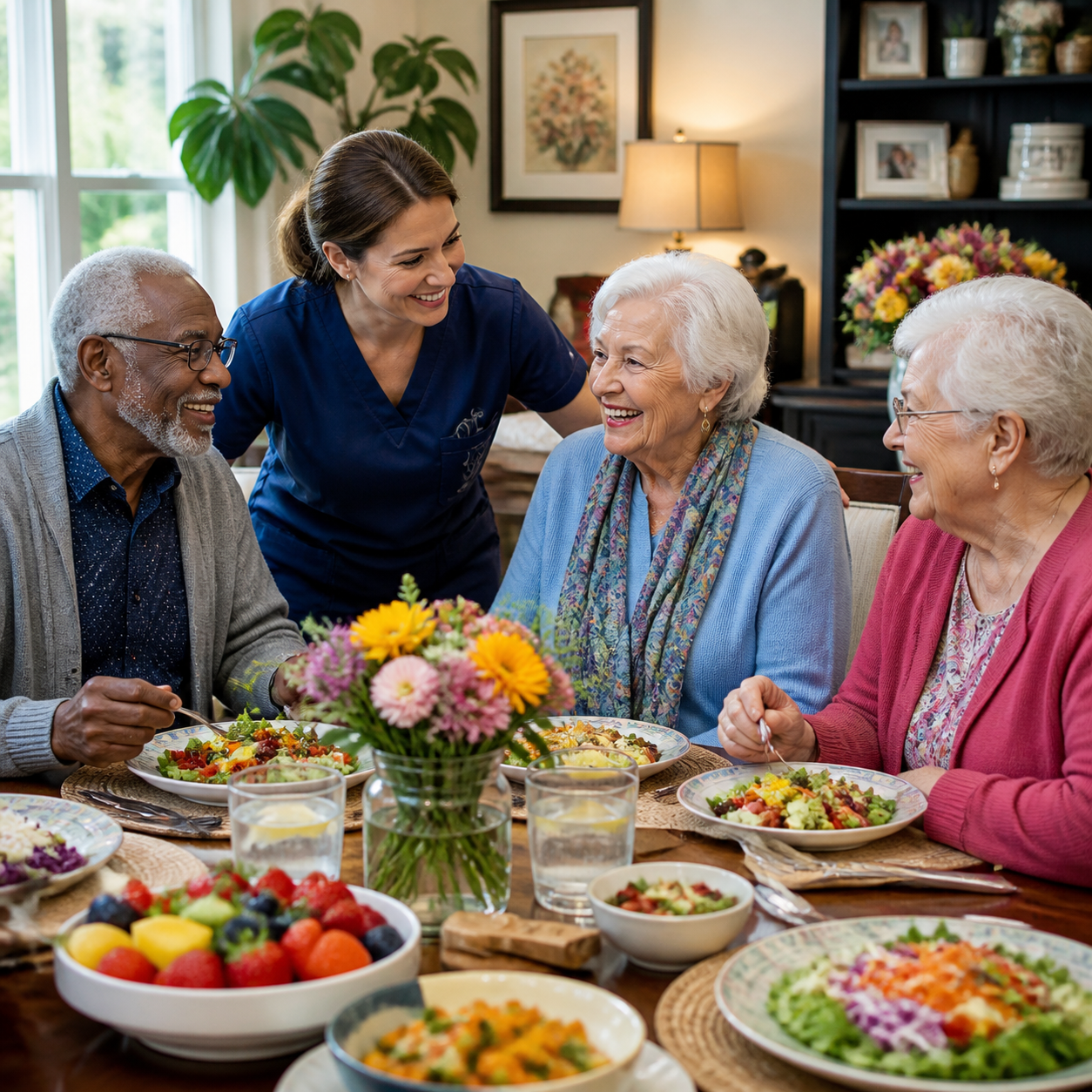 Alimentación saludable y su impacto en la calidad de vida de los ancianos